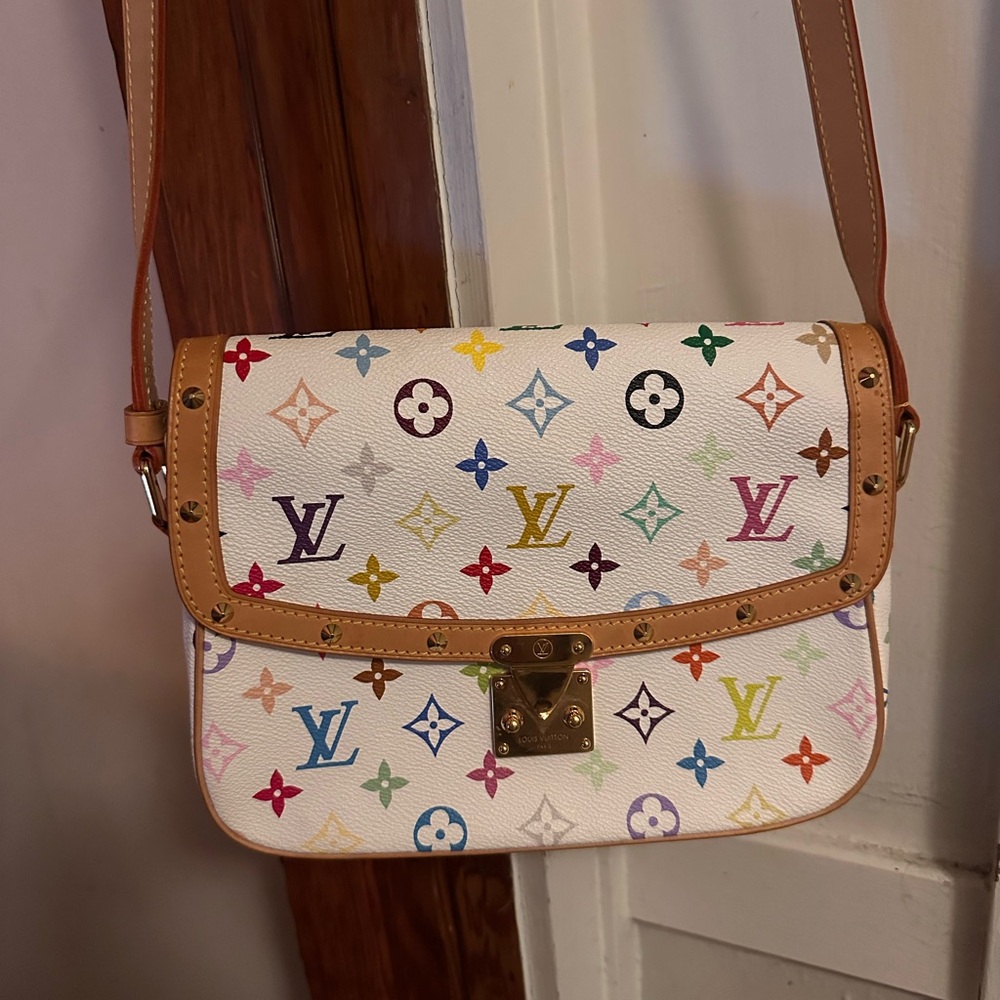 Louis Vuitton Sologne Monogram Multicolor White